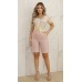 034238 Blusa Manga Curta Ramany Estampa Folhagem
